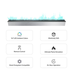 <span class=keywords><strong>Chimenea</strong></span> Eléctrica con Control Remoto, <span class=keywords><strong>Inserto</strong></span> Interior, Vapor <span class=keywords><strong>de</strong></span> Agua 3D, Calentador, Modelo 2025, Último Modelo - Product Image 6