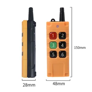 200m DC 12-36V 6CH 315/<span class=keywords><strong>433</strong></span>.92MHz không dây điều khiển từ xa chuyển 10A relay công nghiệp tự động nhựa cửa nhà để xe - Product Image 6