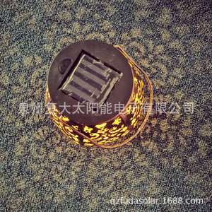 Solar Iron Lantern With Hollow Flower Cloud Design Outdoor Hanging <b>Led</b> <b>Light</b> Solar Powered With <b>Light</b> <b>Sensor</b> - Product Image 4