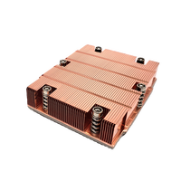 Dynatron J1 1U 无源服务器 CPU 冷却器，适用于 AMD Socket SP5 和 TR5，全铜蒸气室散热器，适用于 9004/9005 系列