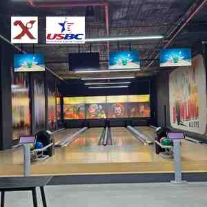 Ensemble de <span class=keywords><strong>bowling</strong></span> standard approuvé par l'USBC, fabricant de pistes de <span class=keywords><strong>bowling</strong></span>, terrain de <span class=keywords><strong>bowling</strong></span> avec 10 quilles, poseur de quilles, construit pour durer - Product Image 1