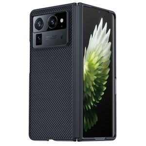 Coque de Téléphone en <span class=keywords><strong>Fibre</strong></span> de Carbone Anti-Choc pour Tecno Phantom V Fold2 – Étui de Protection pour Tecno VFold2 - Product Image 1