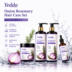 Set de Champú y Acondicionador Natural de Cebolla y Romero con <span class=keywords><strong>Biotina</strong></span>, Aceite Capilar para el Crecimiento del Cabello, Vegano, Sin Sulfatos, Tratamiento Capilar de Marca Privada - Product Image 6