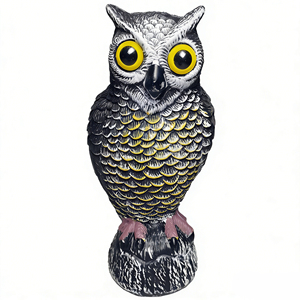 Tiny Hawk Guard Spark Eyes Owl, Hibou de Garde de Jardin Réaliste 25,5 cm, Répulsif d'Oiseaux, Protection de Jardin, Répulsif de Nuisibles Extérieur - Product Image 3