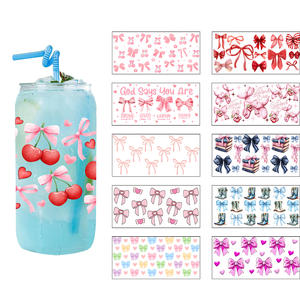 <span class=keywords><strong>Prix</strong></span> préférentiel, vente en gros, transferts d'autocollants pour tasses personnalisés de haute qualité, imperméables, UV DTF, autocollants d'automne, transfert de logo, étiquette - Product Image 2