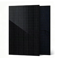 Stock entrepôt douané UE – Panneau solaire bifacial 500W entièrement noir TOPCon, module photovoltaïque double vitrage pour usage résidentiel