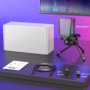 <span class=keywords><strong>Carte</strong></span> <span class=keywords><strong>son</strong></span> USB à condensateur de jeu sans fil professionnel Compatible Live Streaming <span class=keywords><strong>Micro</strong></span> Studio Professionnel - Product Image 6