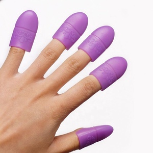 10 pièces/sac Silicone Gel vernis à ongles Clip tremper dissolvant vernis dégraissant nettoyant pour ongles Wrap plastique tremper capuchon manucure nettoyage des ongles - Product Image 6