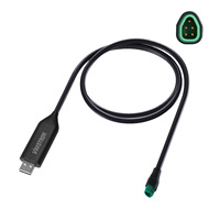 Cable de Programación USB para Motor Eléctrico de Montaje Medio, Resistente al Agua, Duradero, de Ocho Lados, Protocolo UART, Piezas Modificadas