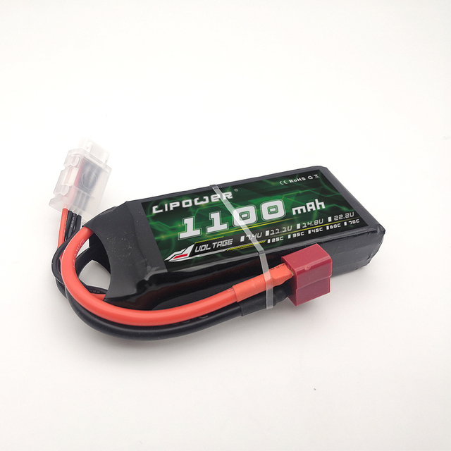 FPV Battery 6s 22.2v 1100mah XT-60 Plug Drone Batteries High C Rate RC Lipo Battery