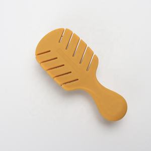 Cepillo de pelo de plástico con forma de mini hoja para niños, goma para desenredar, con pasadores de nailon - Product Image 5