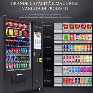 RUNYANG Máquina Expendedora Inteligente Personalizada con Pantalla Táctil y Tecnología IA para Bebidas y Snacks al Aire Libre - Product Image 3