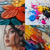 Mesin Cetak Dinding UV Inkjet 3D Baru dengan Printhead Epson I3200 CMYKW Otomatis untuk Lukisan Mural Fleksibel Indoor Outdoor