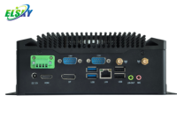 ELSKY Nouveau Mini PC Industriel Sans Ventilateur IPC6901-2C Intel 11e Génération I3/i5/i7 Core Tiger Lake QM11U 4K 60Hz DP Double LAN 6*COM DDR4