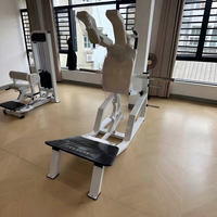 Machine à Squat Hack Professionnelle pour Entraînement des Jambes, à Charge par Disques avec Bouton de Réglage Rapide, Soudure Robuste, Personnalisable