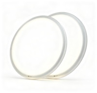 Plafonnier LED rond, structure prismatique anti-éblouissement, CCT 3500-5000K