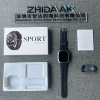 AK103 Robuste Smartwatch für Herren 2,01 Zoll HD 1400mAh IP68 Wasserdicht BT-Anruf LED-Taschenlampe Herzfrequenz SpO2 Outdoor Fitness Smartwatch