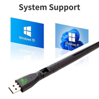 Adaptador WiFi 6 Inalámbrico AX900 para PC de Escritorio y Portátil, BT5.4 2.4G 5GHz, Dongle USB WiFi Portátil, Sin Controlador, para Win 10/11