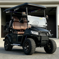 Voiturette de golf électrique Rainbow 72V Lithium 4 places 5kW, couleur assortie, rangement supplémentaire, certifiée DOT pour les États-Unis