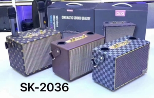 Altavoz <span class=keywords><strong>Karaoke</strong></span> Portátil Retro SK2036 de Gran Potencia con Bajos Potentes, Bluetooth, 50W, con 2 Micrófonos Inalámbricos para Fiestas Familiares de <span class=keywords><strong>Karaoke</strong></span> - Product Image 4
