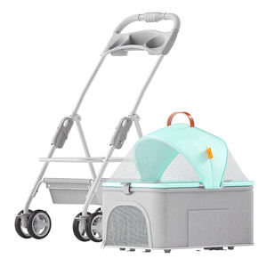 Nouvelle arrivée Fabrication à la mode en gros 4 roues universelles pas cher poussette <span class=keywords><strong>pour</strong></span> animaux de compagnie chat et <span class=keywords><strong>chien</strong></span> chariot de transport - Product Image 1