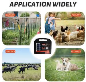 Technologie de maison intelligente, clôture <span class=keywords><strong>solaire</strong></span> pour bétail, écologique, revêtement en PVC, modélisation 3D, bétail/chèvre/mouton/vache, 12V, 20 miles - Product Image 6