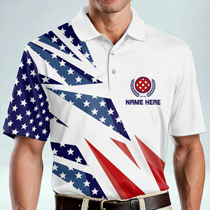 Polo de sport respirant à séchage rapide personnalisé pour homme, t-shirt de sport amusant Dry Fit, maillot de pickleball par sublimation - Product Image 2