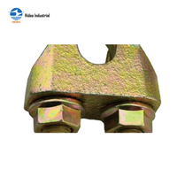 HIDEA BS EN 13411-5 Clip de câble en acier malléable galvanisé zingué 5-40 mm, pince à câble en U pour la construction et l'industrie