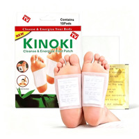 Patchs détoxifiants japonais Kinoki OEM ODM en or de qualité supérieure pour la perte de poids et l'amincissement, patchs détoxifiants au ginseng