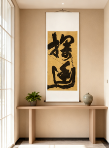 Peinture à l'encre traditionnelle chinoise et calligraphie artistique sur toile, peinture à l'huile, décoration intérieure pour chambre à coucher Z-13, multi-scènes, à suspendre - Product Image 4