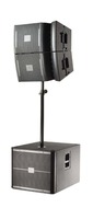 NEO Système de sonorisation Line Array complet 3200W avec 4x dessus de 12 pouces et 2x subwoofers de 18 pouces pour les événements en direct