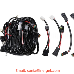 Harness Kabel Lampu Sorot LED Otomotif Daya Tinggi Desain 1 ke 2 Pengontrol Lampu Dome SUV Relay Harness Kabel Otomatis - Product Image 6