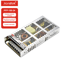 Alimentation électrique AC-DC JIANGTEK PFP-150-24 - Sortie 24V - Efficacité 88,5% - Utilisation en automatisation industrielle - Entrée 90-264VAC/120-370VDC