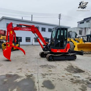 Used Hitachi50 MiniCrawler Excavator 5Ton 0.2m³<b>Bucket</b> Original Japan Brand <b>Small</b> Construction Excavator Low Hours Good Condition - Product Image 2