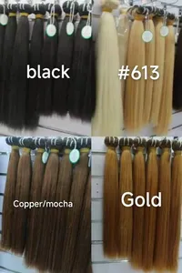 Letsfly Qualité 10A Grade Soyeux Droite Or Brun Extensions de Cheveux en Gros Naturel Cru Cheveux Armure Brésilienne Remy Bundles de Cheveux