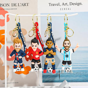 Porte-clés en PVC personnalisés de joueurs de football Chongjie : Cristiano Ronaldo, Lionel <span class=keywords><strong>Messi</strong></span>, <span class=keywords><strong>Neymar</strong></span> <span class=keywords><strong>Jr</strong></span>., Kylian Mbappé - Product Image 3