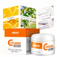 Crème Éclaircissante au Collagène : Illumine la Peau, Lutte Contre le Vieillissement, Crème VC à la Vitamine C pour Réparer les Taches Brunes