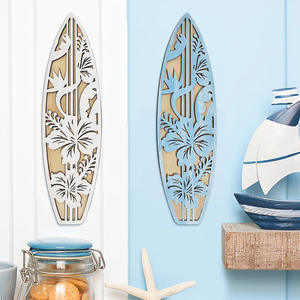 Tavole da surf estive in legno cartelli da parete decorazioni decorative da appendere da parete 3D scavare la spiaggia dell'oceano appeso a parete - Product Image 3