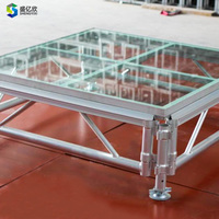 Panneaux en aluminium finition bois sur mesure, épaisseur 18 mm, capacité de charge 1000 kg, pour plateformes de scène extérieures