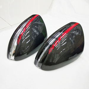 Cubierta de espejo de fibra de carbono estilo W205 LHD de color <span class=keywords><strong>M</strong></span> con reemplazo LED para Mercedes Benz W205 W222 W213 W238 X205 GLC GLS C <span class=keywords><strong>S</strong></span> - Product Image 3