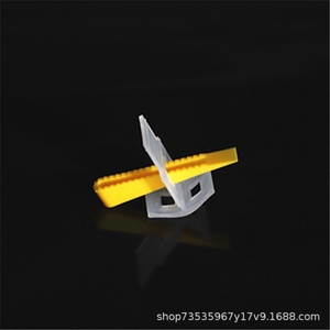 Niveau de carrelage en gros pour usine, base incurvée de 1,5 mm, petit insert croisé jaune pour maîtres-maçons, pose de carreaux de sol - Product Image 2