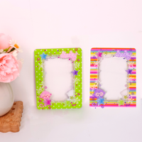 Cadre photo en acrylique double face personnalisé, design réversible, deux-en-un, cadre photo transparent personnalisé, décoration de bureau, cadeau pour photocard