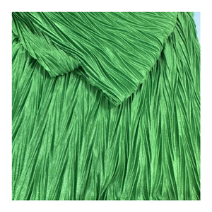 New crapecrinkle <span class=keywords><strong>Micro</strong></span> Stretch 100% <span class=keywords><strong>polyester</strong></span> Voan Xếp Li vải tuyn vải xếp li in vải cho váy hàng may mặc - Product Image 3