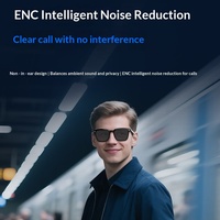 Lunettes Intelligentes V03-T7 avec Caméra, Résolution 8MP, Enregistrement Photo et Vidéo, Contrôle Tactile pour Appels, Réduction du Bruit IA