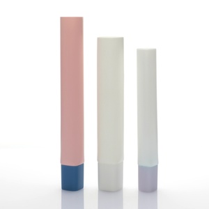 Vente en gros de tubes cosmétiques uniques en plastique personnalisés de 15 à 20 ml pour crème pour les yeux, brillant à lèvres, avec bouchon carré et tube souple et fin - Product Image 1