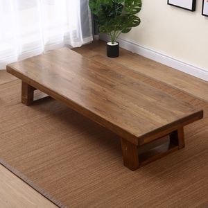 Table à thé en bois massif de style japonais, table basse zen faite à la main pour une utilisation en intérieur - Product Image 4