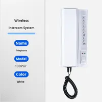 VIDEW JD-9999 Interphone sans fil Téléphone Appel vocal bidirectionnel Étanche Écran LCD Compatible avec l'application Tuya Bureau Hôtel Interne