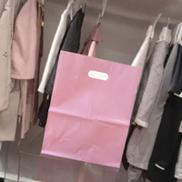 Sac de courses en plastique blanc avec logo personnalisé, imperméable, recyclable, découpé à la forme, avec poignée
