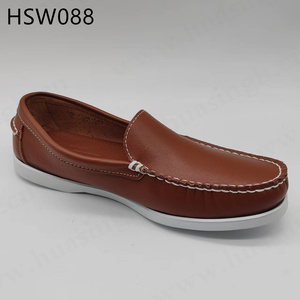 CXT, cousu à la main sans <span class=keywords><strong>lacet</strong></span> marron hommes <span class=keywords><strong>bateau</strong></span> chaussures banlieue confortable dur porter semelle extérieure en caoutchouc pilote chaussures HSW088 - Product Image 2