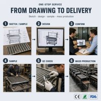 Parrilla argentine V-Grate en acier inoxydable avec volant de réglage de la hauteur, foyer en briques réfractaires et crochets de suspension pour Asado